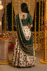 Charming Cream Art Silk Embroidered Lehenga Choli with Green Blouse and Dupatta