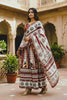 Beautiful Maroon and Off White Cotton Rayon Printed Lehenga Choli with Dupatta