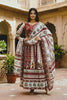 Beautiful Maroon and Off White Cotton Rayon Printed Lehenga Choli with Dupatta