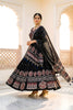 Traditional Black Cotton Rayon Printed Lehenga Choli with Designer Dupatta