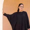 Fancy Black Cotton  Co-Ord Set with Straight Pants for Casual and Office Wear