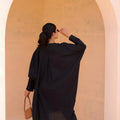 Fancy Black Cotton  Co-Ord Set with Straight Pants for Casual and Office Wear