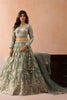 Premium Green Tissue Embroidered Wedding Lehenga Choli with Dupatta