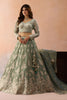 Premium Green Tissue Embroidered Wedding Lehenga Choli with Dupatta