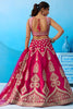Ideal Rani Pink Silk Embroidered Lehenga Choli with Dupatta for Women