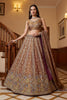 Stylish Brown Fendy Organza Silk Embroidered Wedding Wear Lehenga Choli with Dupatta