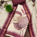 Charming Off-White Cotton Printed Semi-Stitched Straight Salwar Suit with Dupatta