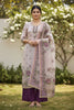 Amazing Off White Linen Cotton Floral Printed Semi-Stitched Straight Salwar Suit with Dupatta
