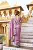 Pink Organza Saree Multicolor Embroidered Border Designer Party Wear