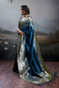 Royal Blue Banarasi Silk Saree Rich Zari Woven Border Designer Blouse