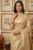 Gold Banarasi Silk Saree Rich Zari Weaving Traditional Saree