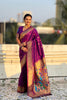 Rani Pink Paithani Silk Saree Rich Gold Zari Border Multicolor Peacock Pallu
