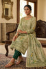 Elegant Pastel Green Floral Printed Viscose Straight Salwar Suit with Dupatta