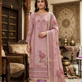 Stylish Purple Floral Printed Viscose Straight Salwar Suit with Dupatta