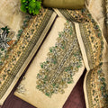 Fashionate Pista Green Floral Printed Viscose Straight Salwar Suit with Dupatta