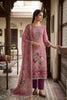 Graceful Rose Pink Floral Printed Viscose Straight Salwar Suit with Dupatta