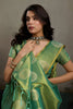 Mehendi Green Banarasi Silk Saree Gold Zari Weaving Designer Saree