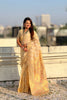Cream Banarasi Silk Saree with Floral Zari Weaving Rich Golden Border