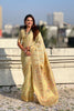 Yellow Banarasi Silk Saree with Floral Zari Weaving Rich Golden Border 