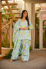 Graceful Mint Green Digital Printed Cambric Cotton Punjabi Patiala Suit with Dupatta for Women