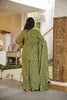 Beautiful Mehendi Green Digital Printed Cambric Cotton Punjabi Patiala Suit with Dupatta for Women