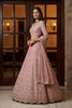 Stunning Pink Embroidered Wedding Wear Lehenga Choli with Net Dupatta