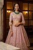 Stunning Pink Embroidered Wedding Wear Lehenga Choli with Net Dupatta