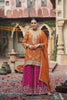 Elegant Orange Readymade Chinon Palazzo Suit with Dupatta for Women