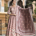 Elegant Mauve Digital Printed Dola Silk Lehenga Choli with Designer Dupatta for Women