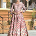 Elegant Mauve Digital Printed Dola Silk Lehenga Choli with Designer Dupatta for Women