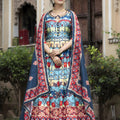 Elegant Multicolor Digital Printed Dola Silk Lehenga Choli with Designer Dupatta for Women