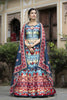 Elegant Multicolor Digital Printed Dola Silk Lehenga Choli with Designer Dupatta for Women