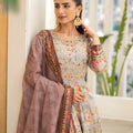 Stylish Grey Floral Digital Printed Silk Satin Readymade Salwar Suit with Dupatta for Women