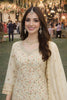 Elegant Off White Georgette Heavy Embroidered Pakistani Palazzo Suit