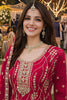 Luxury Rani Pink Fendy Silk Embroidered Pakistani Palazzo Suit Set with Dupatta