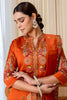 Wonderful Rust Orange Silk Heavy Embroidered Palazzo Suit Set with Designer Dupatta