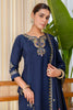 Wonderful Navy Blue Silk Embroidered Palazzo Suit Set for Women – Festive & Party Wear