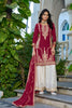 Elegant Maroon Chinon Heavy Embroidered Pakistani Palazzo Suit Set with Designer Dupatta