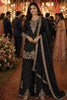 Luxury Black Chinon Embroidered Pakistani Palazzo Suit Set with Designer Dupatta