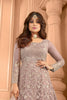 Luxury Mauve Net Embroidered Anarkali Suit with Designer Dupatta for Wedding