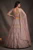 Beautifull Blush Pink Net Sequin Embroidery Work Bridal Lehenga Choli Dupatta