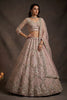 Beautifull Blush Pink Net Sequin Embroidery Work Bridal Lehenga Choli Dupatta