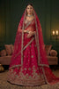Royal Rani Pink Gadhwal Silk Embroidered Bridal Lehenga Choli with Heavy Net Dupatta