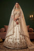Elegant Off White Gadhwal Silk Embroidered Bridal Lehenga Choli with Heavy Net Dupatta