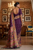 Royal Purple Traditional Woven Silk Saree  Rich Paithani Border