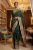  Dark Green Traditional Woven Silk Saree Rich Paithani Border