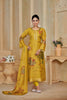 Stylish Mustard Yellow Silk Digital Printed Salwar Suit with Designer Dupatta