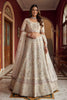 Luxury White Net Embroidered Bridal Lehenga Choli Designer Dupatta for Wedding