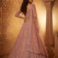 Lovely Pink Net Heavy Embroidered Lehenga Choli with Designer Dupatta for Wedding