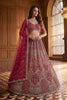 Stylish Rani Pink Heavy Embroidered Lehenga Choli with Designer Net Dupatta for Wedding